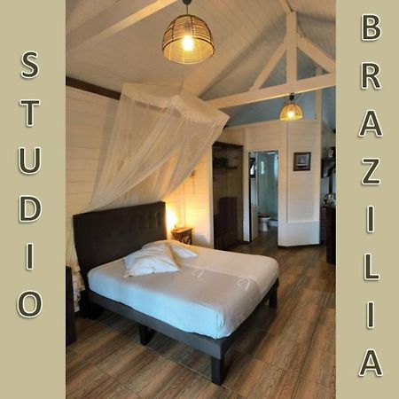 Studio Brazilia Bois Et Nature, Terrasse Avec Vue Sur Les Pitons ル・ロベール エクステリア 写真