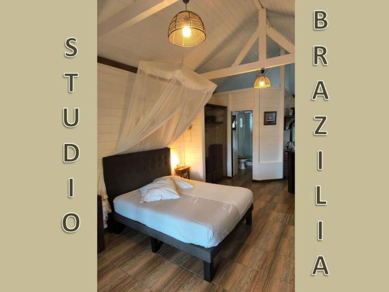 Studio Brazilia Bois Et Nature, Terrasse Avec Vue Sur Les Pitons ル・ロベール エクステリア 写真